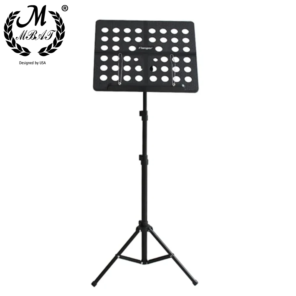 Flanger Foldable Sheet Music Score Tripod Stand FL-05R Lightweight Music Stand  Retractable Metal Music Stand for Guitar Violin