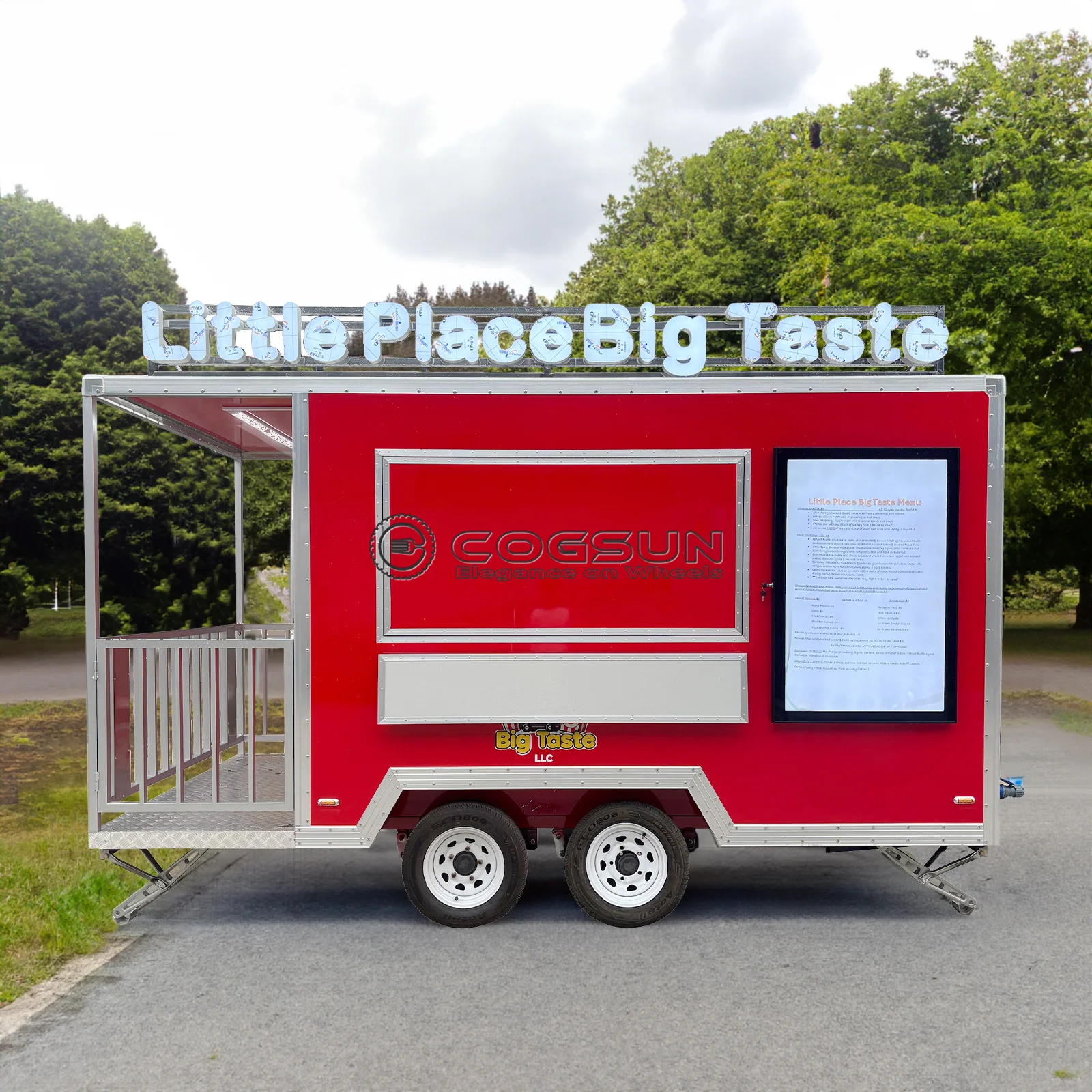 

Всесезонный закрытый прицеп для еды с подогревом и переменным током для годовой работы