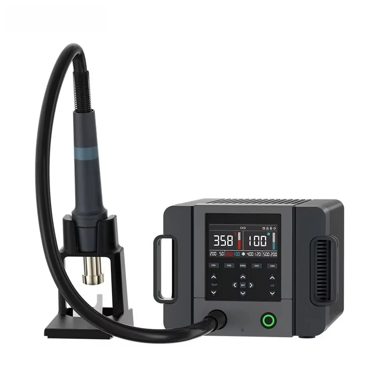 QUICK 861Pro Smart Hot Air Gun Soldering Station 1300W in Stock Fast Delivery for BGA SMD PCB Phone Repair 1 Piece MOQ view 4