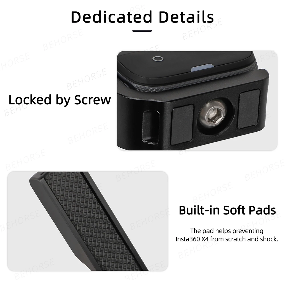 Uchwyt magnetyczny Sunnylife do adaptera magnetycznego Insta360 X5/X4 w kształcie litery L, poziome, pionowe akcesoria do montażu ze stopu aluminium