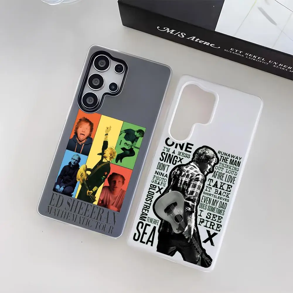 Singer E-Ed Sheeran Phone Case For Samsung Galaxy S25 S24 S22 S23 Ultra S21 S20 Plus Frosted Jelly Shockproof Soft Cover