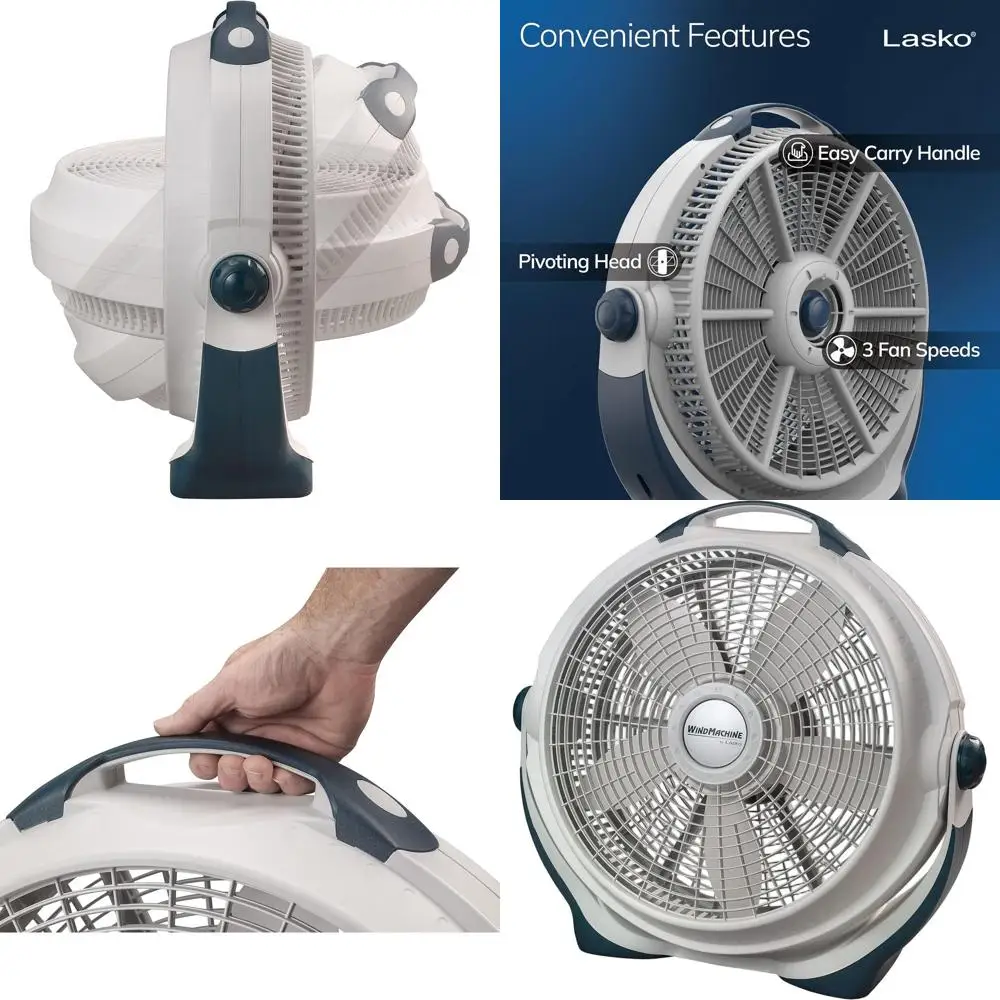 

Вентилятор-циркулятор воздуха 20 Air с 3 скоростями, серый