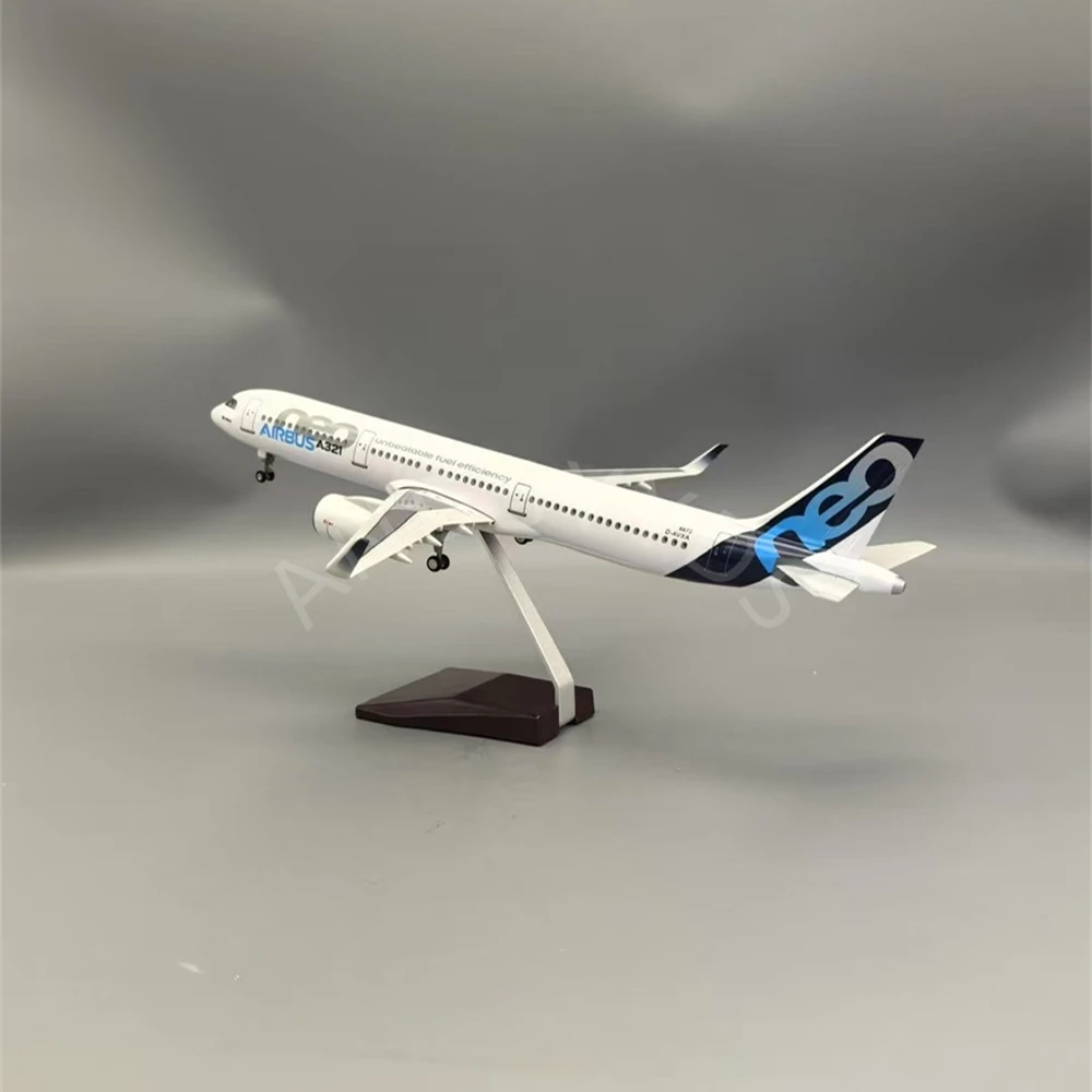 A321 44cm 1/100 Scale Aircraft Model Neo Prototype Airline Simulated Airplane With Landing Gear Collection Home Decor Items