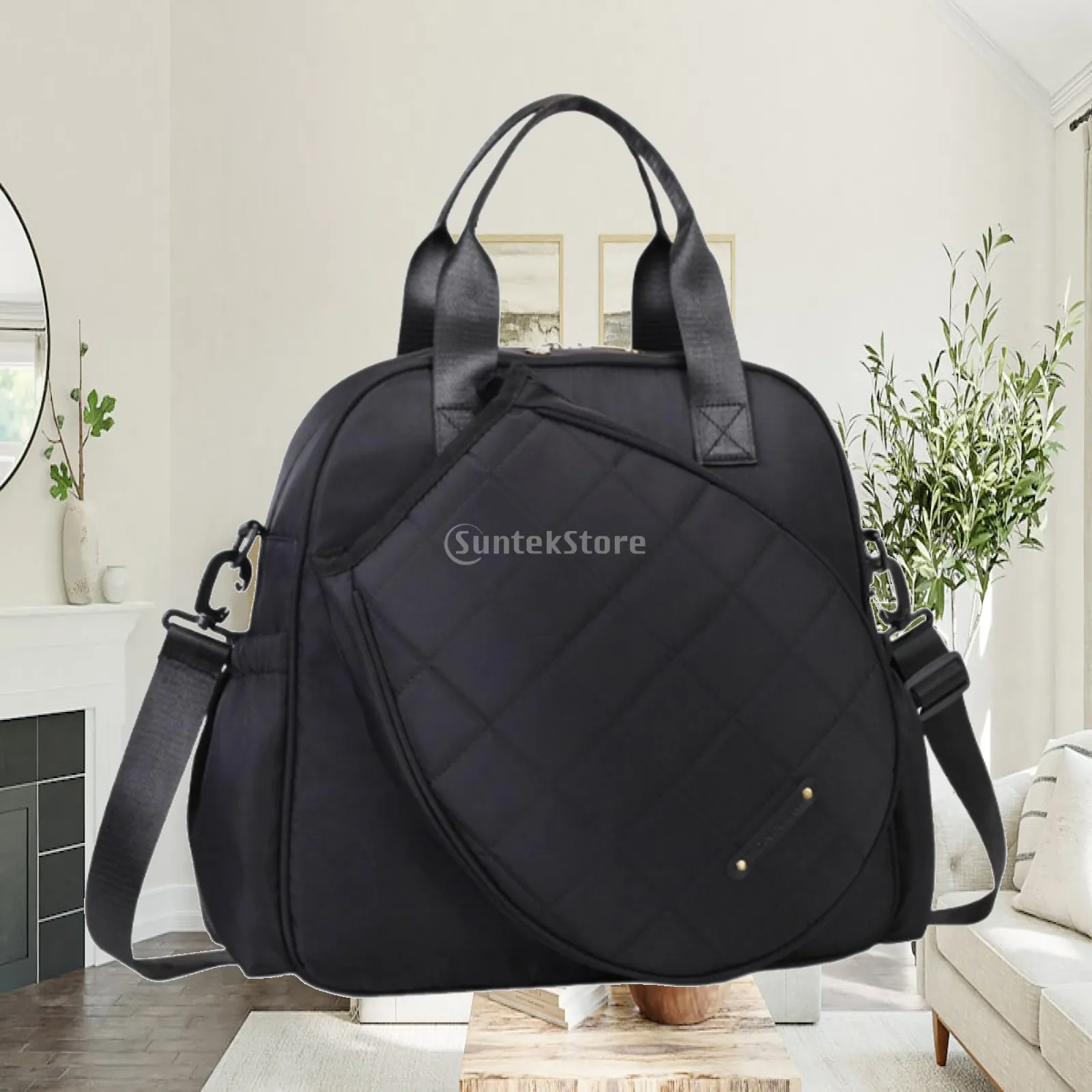 Tennis Handbag Waterproof Oxford Cloth Sport Bag Shoulder Strap Storage Tote for Gym Adults