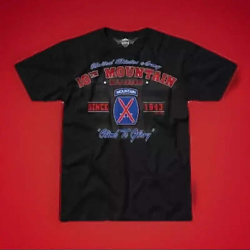 

10TH MOUNTAIN DIVISION / 7.62 DESIGN - 100% P-COTTON / MILITARY T-SHIRT (XL)