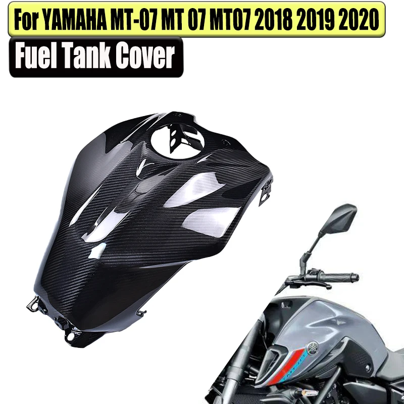 

For Yamaha MT-07 MT07 2018 2019 2020 2021 2022 2023 2024 3K Carbon Fiber Fuel Tank Cover Fairing Kit Motorcycle Accessories