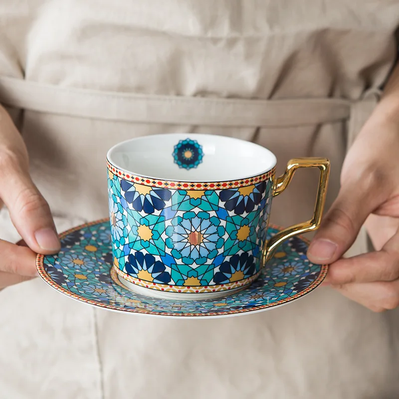 antique green coffee cups Vintage Ceramic Coffee Cups and Saucers by Gien, Set of 10