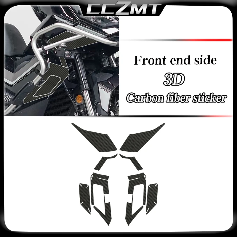 ل ZONTES ZT368G 368 G 368-G 368g 2024 ثلاثية الأبعاد ألياف الكربون خزان الوقود ملصق الجسم فيلم حماية ملصق تعديل الملحقات #2