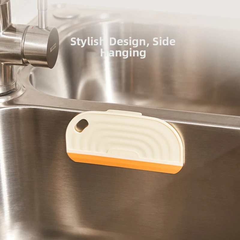 Non-Scratch Soft Silicone Handy Squeegee Kitchen Sink Countertop Squeegee Window Mirror Water Wiper Clean Scraping Film Scraper