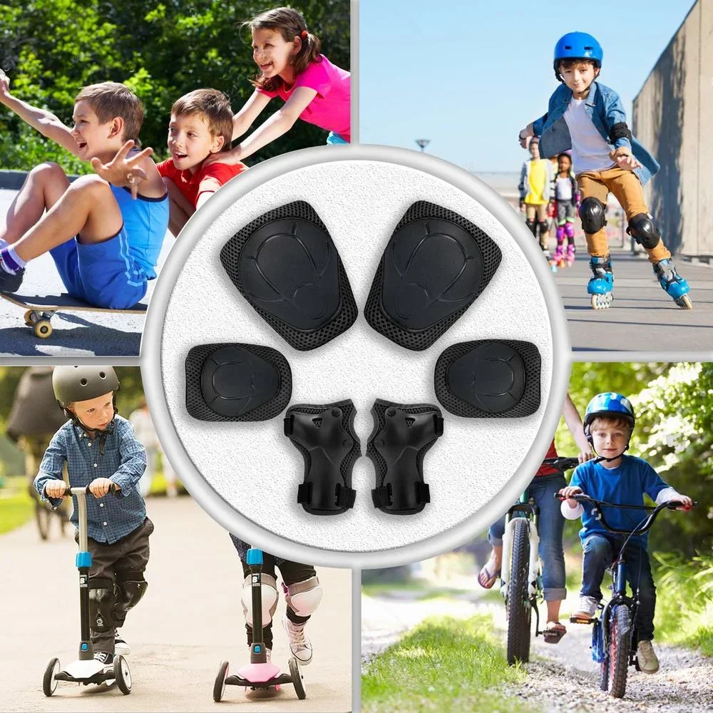 6PCS Children Elbow Pads Wrist Pads Knee Pads for 3-7 Year Old Kids Roller Skates Cycling BMX Bike Skateboard Inline Skatings