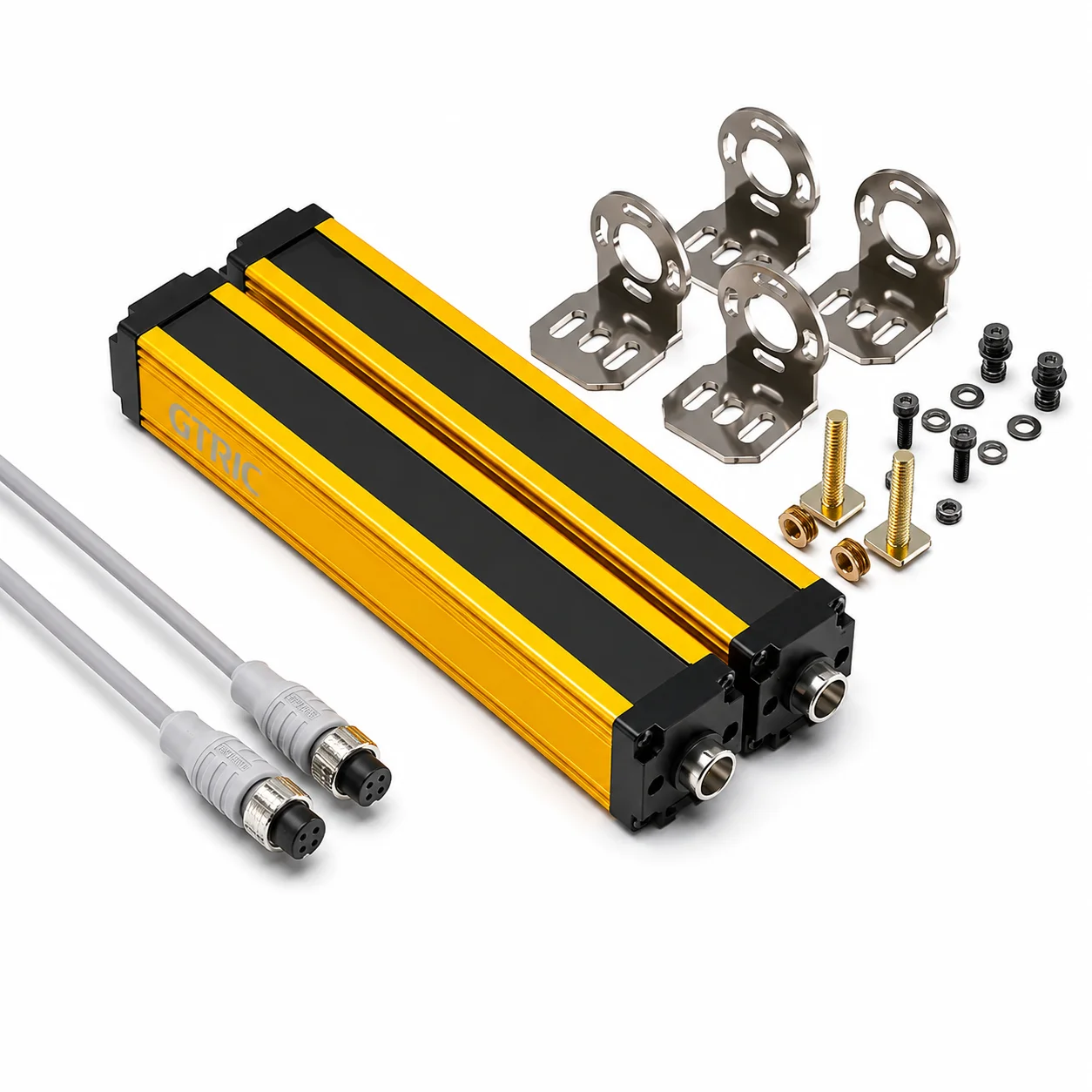 LC40 Infrared Safety Light Curtain 40mm Beam Pitch Photoelectric Grating Sensor 4-12 Beams NPN PNP NC 12-24V DC