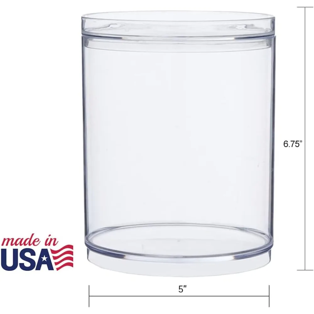 Stackable Clear Plastic Scrunchie Holder Set of 2 - Vanity Organizer for Hair Accessories & Beauty Supplies view 5