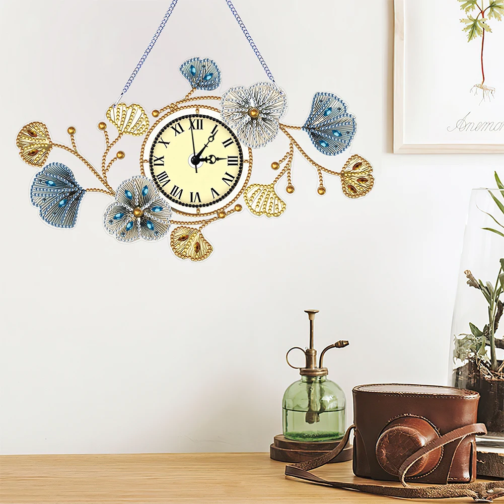 DIY Diamond Painting Clock Kits Diamond Painting Clock Diamond Art Clock Ornaments Kit Handmade Living Room Decoration