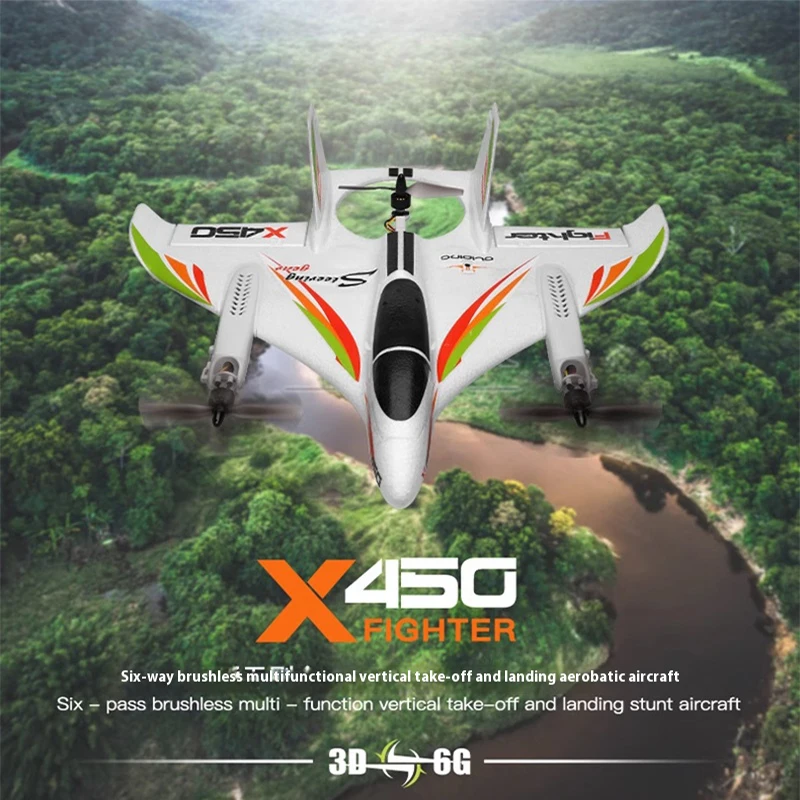 

WLtoys XK X450 RC Airplane 2.4G Radio Control Glider Fixed Wing Remote Control Aircraft 6CH 3D/6G RC Helicopters