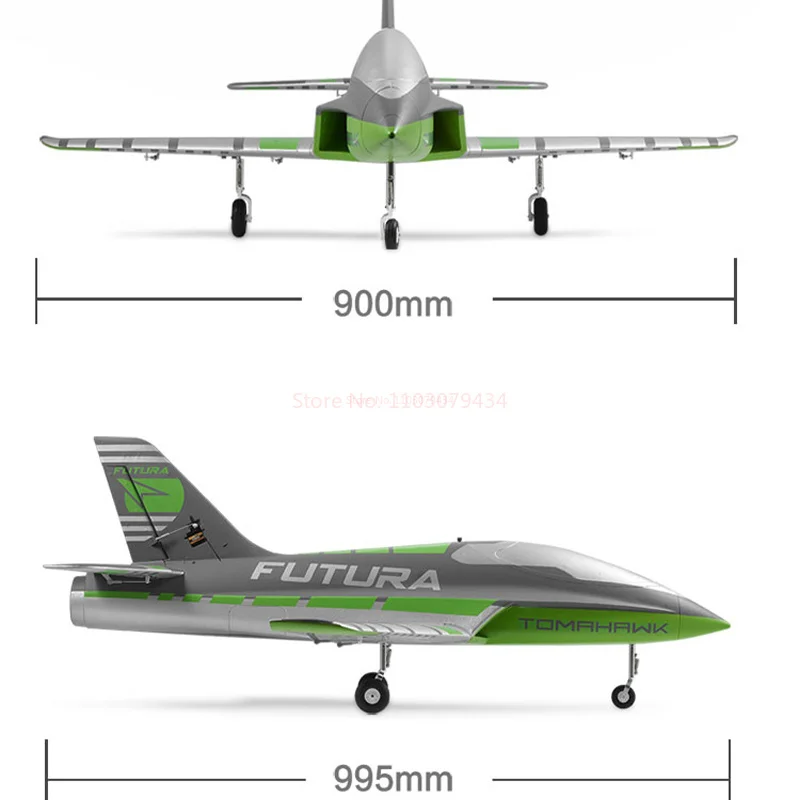 FMS RC Airplane 64mm Futura Tomahawk z klapami Trener sportowy Wentylator kanałowy EDF Jet 3-kolorowy Model Hobby Samolot Avion PNP