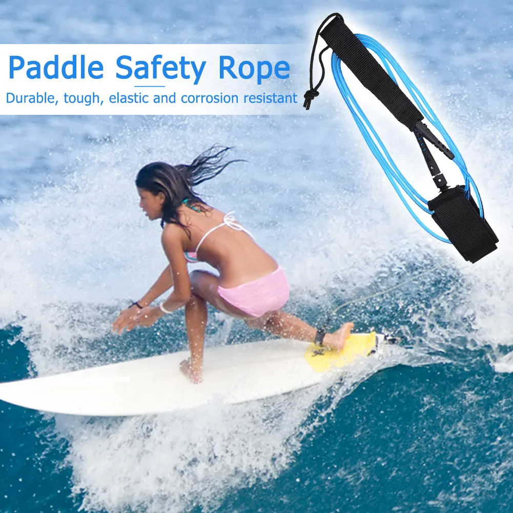 Surfboard Ankle Leash Foot Leg Rope Surfing Leash TPU Surfboard Safety Traction Cord Leash for Surfer Accessories