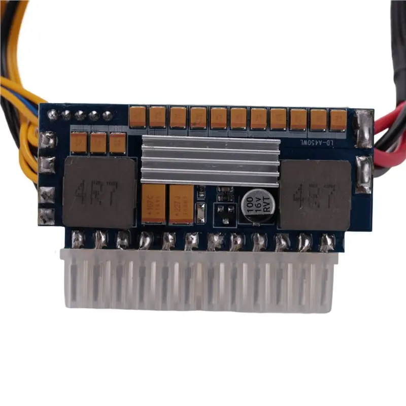 Efficient 5X 450W 24Pin 12V DC Input Peak 450W Output Realan Mini ITX Pico PSU DC ATX PC Switch DC-DC ATX Power Supply