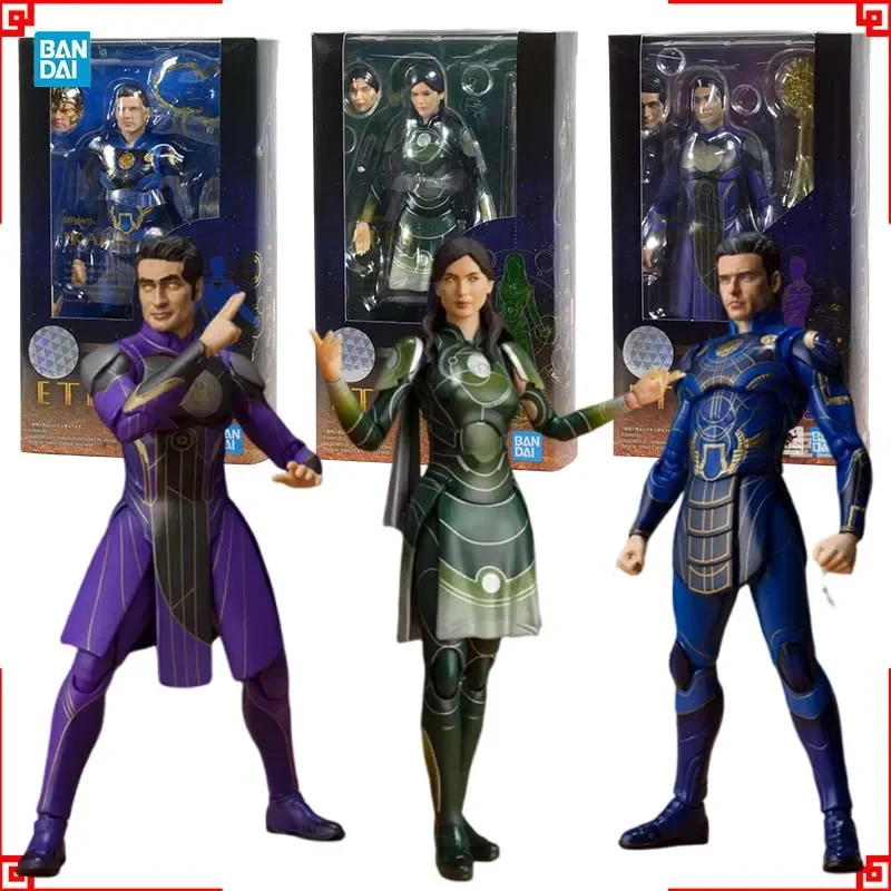 Bandai Los Eternos Anime-Figur SHF Ikaris Sersi Kingo Actionfigur Sammlermodell Hochbewegliche Spielzeuge für Jungen als Geschenk