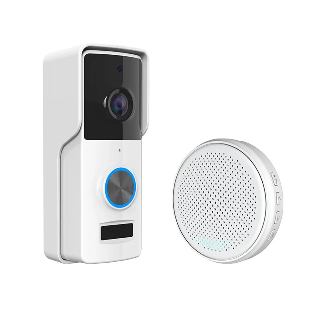 WiFi Video Doorbell Smartphone Door Ring Intercom Camera Visual Two Way Intercom IP65 Waterproof High Volume Indoor Receiver