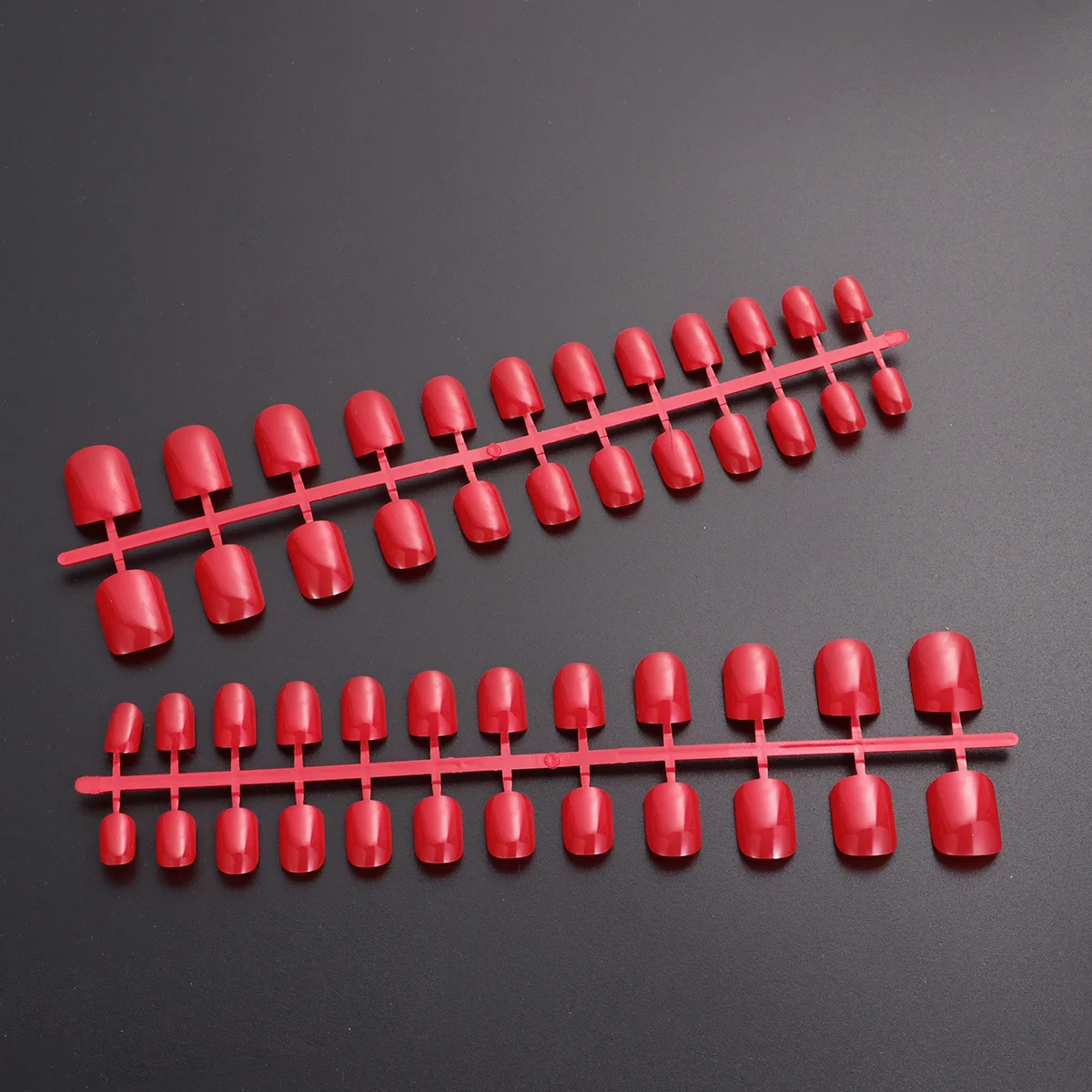 

120 Pcs/5 Sheets Women Nail Tips Patch Multi-size Solid Color Fake Nails Long Full Cover Nail for Salon Home Manicure (