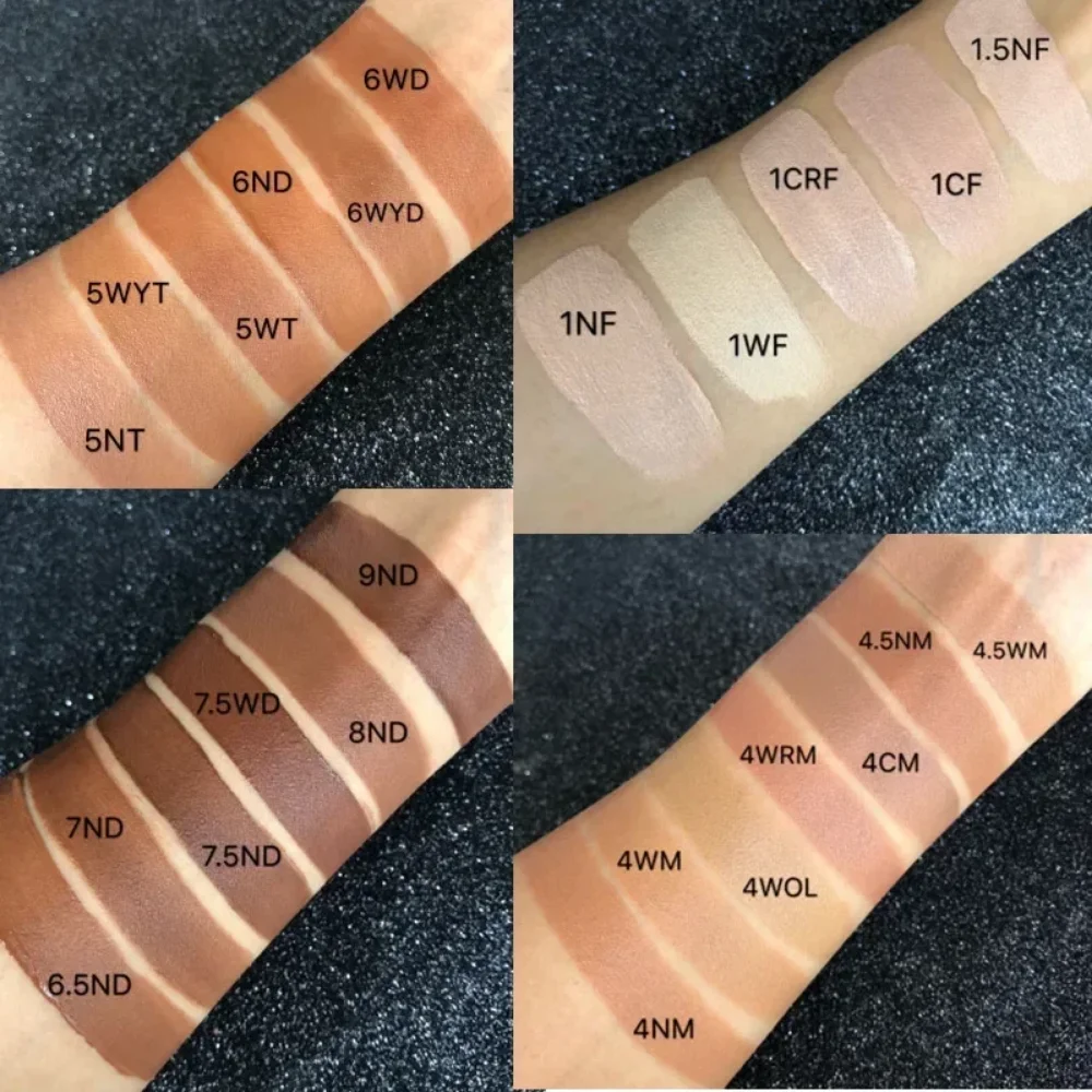 Fondotinta per il viso Crema base per trucco Correttore minerale a copertura totale Nessuna crepa Nessun correttore viso impermeabile ad asciugatura