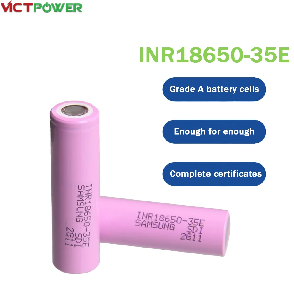 

E-Power Spot Goods SAMSUNG 18650-35E Lithium Battery Cell for Power Tools Electric Motors Cycle Scooter - Rechargeable Battery