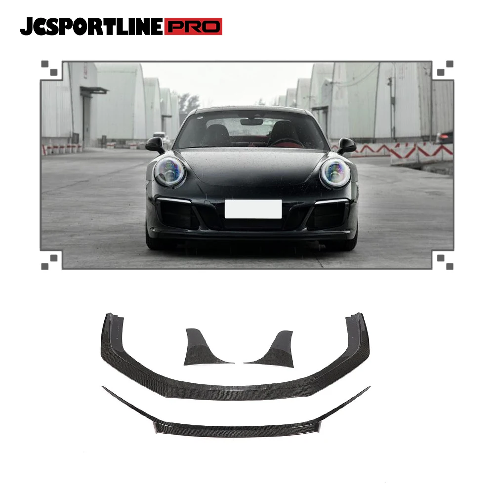 Lightweight Carbon Fiber Front Bumper Lip for Porsche 911 Carrera GTS 3.0T 2017