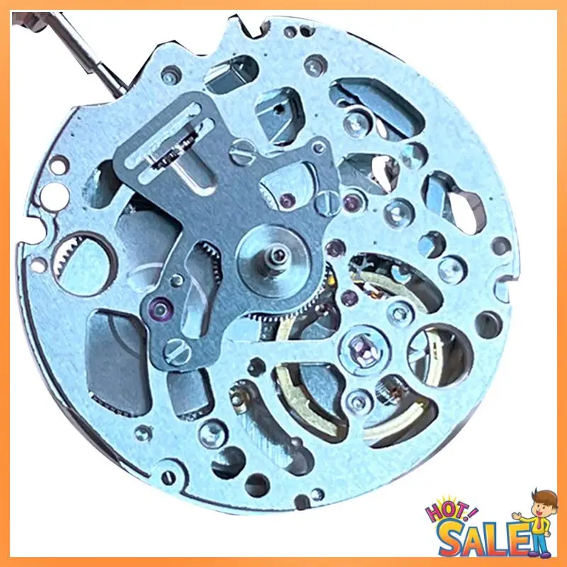 

AB68 Skeletonized Mechanical Movement Black Metal 3 Hands Automatic Self-Winding Mechanism