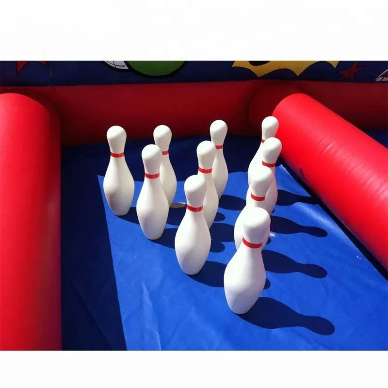 Bowling Pins inflatable sport games Large arena inflatable human bowling games