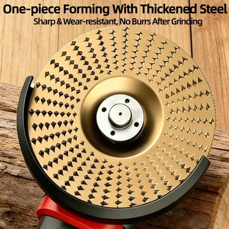 Toothed Polishing Disc 16Mm Inner Hole Woodworking Sanding Tool 1Pc Suitable For Woodworking Carving Surface Polishing Tool