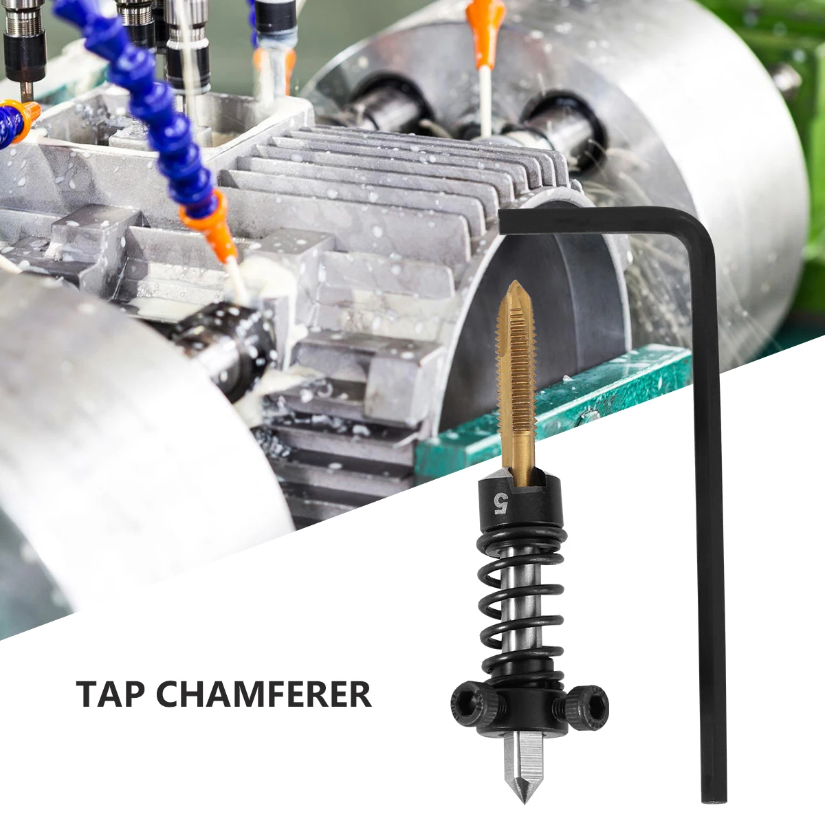

Tap Chamfering Tool Device Steel Counterbore Machine Quick Installation Industrial Grade Durable Efficient Production Large