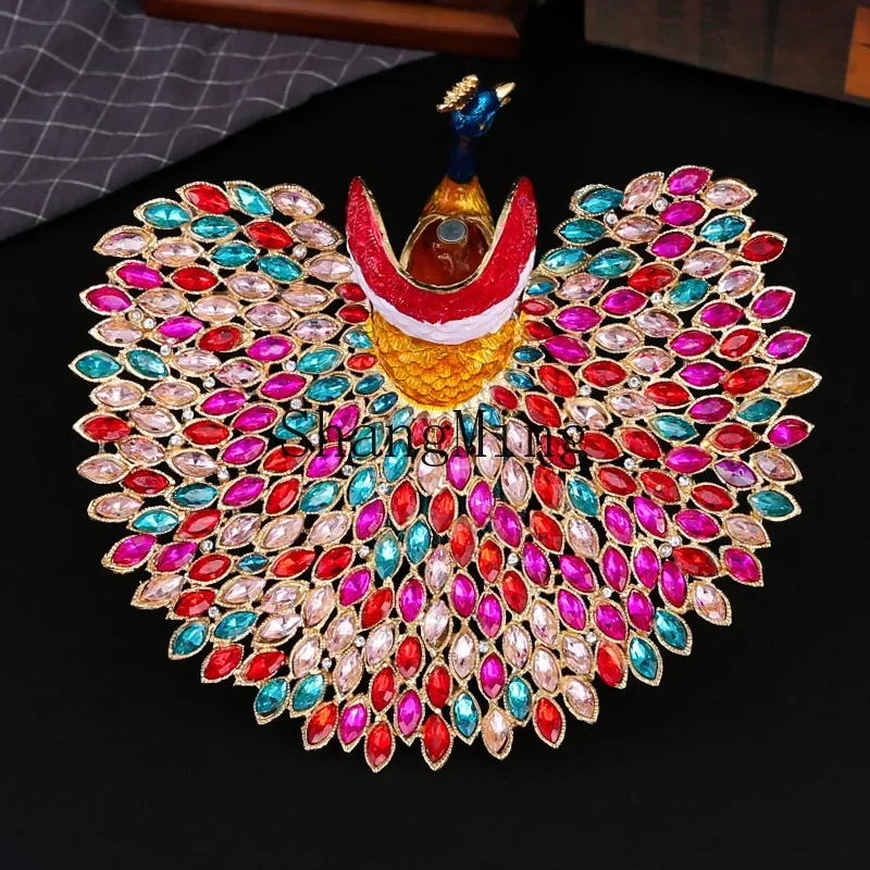 

CL colorful enamel jewelry box ornament gift diamond-encrusted craft home entrance desktop jewelry
