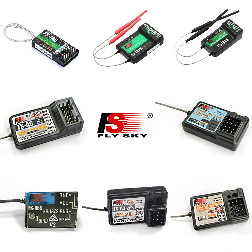 

Flysky FS-IA10B FS-IA6B FS-IA6 FS-A8S FS-A6 FS-A3 FS-GR3E FS-GR3F Receiver for Flysky Transmitter i6 i10 CT6B T6 TH9x RC Partes