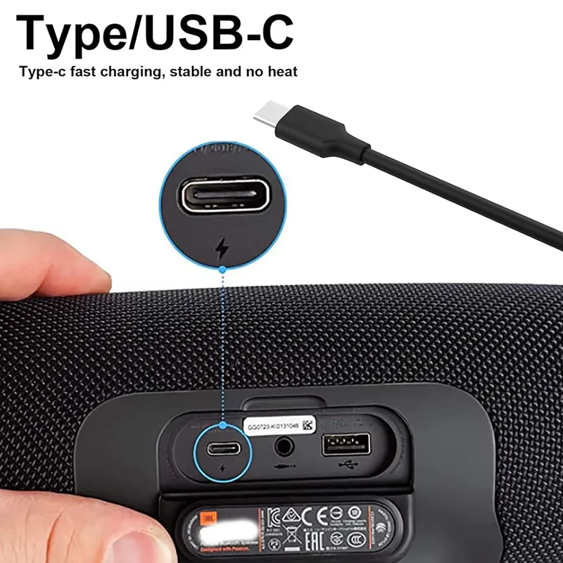 65W 20V 3.25A 교체용 USB C 전원 공급 장치 충전기 JBL Xtreme 3 Clip 4 5 6 GO 3 충전 4 5 6 무선 스피커 호환