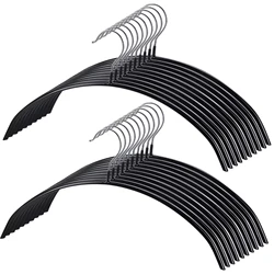 10-50 PCS Non-Slip Space Saving Clothes Hangers Durable Sturdy Contour Metal Shirt Clothes Hangers Suitable for Coat Jacket Suit