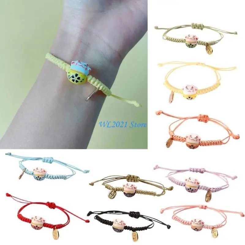 

G5GC Handcrafted Lucky Bracelet Exquisite Cotton Rope Hand Rings Jewelry Piece