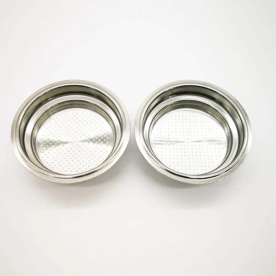 2PCS Coffee Machine Filter,Stainless Steel Double Layer Filter,Single Shot Portafilter Basket,Coffee Machine Replacement Parts