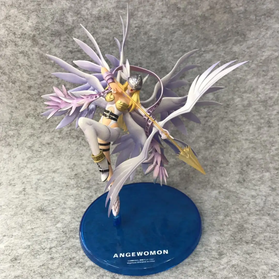 20cm Angewomon Anime Figure Toys Digimon Hobby Action Figure Movie & TV 3D PVC Model Collectible Toy