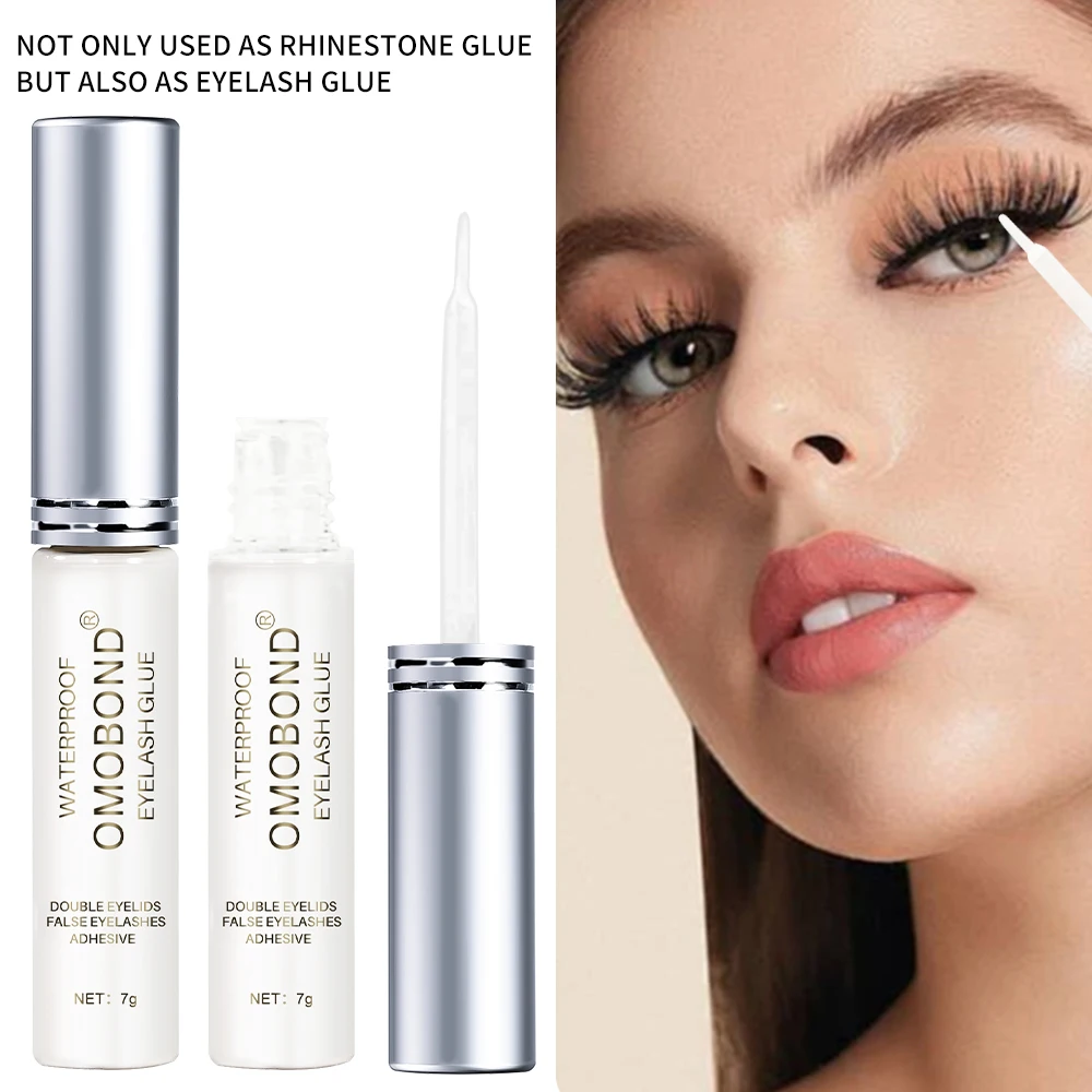 7g Eyelash Glue Waterproof Quick Dry Adhesive False Lash Glue Clear Rhinestones Makeup Fake Eyelashes Extension Glues Cosmetic