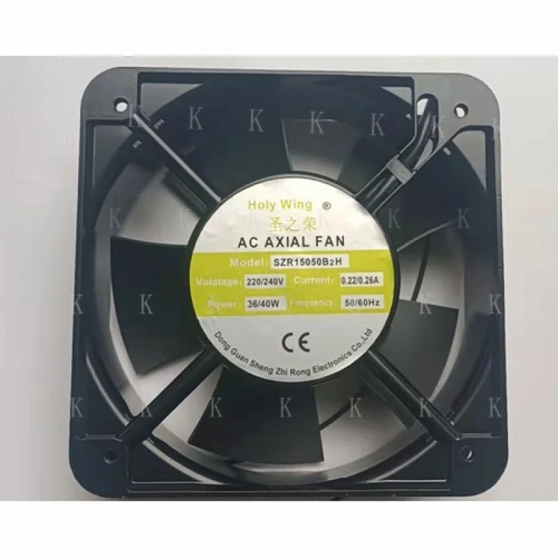 

C FOR 1 PCS Holy Wing Fan SZR15050B2H AC220/240V 15050 15CM 2 WIRE Aluminum frame #