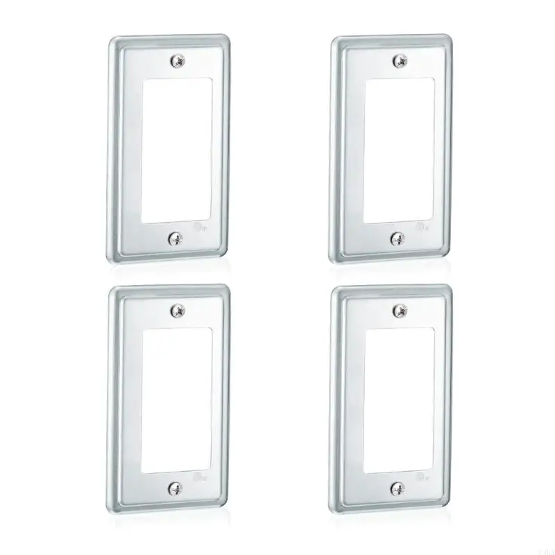 

U4LA Practical Metal Electrical Box Cover Set with Sturdy Galvanized Alloy Construction for 4x2Inch Rectangular Outlets