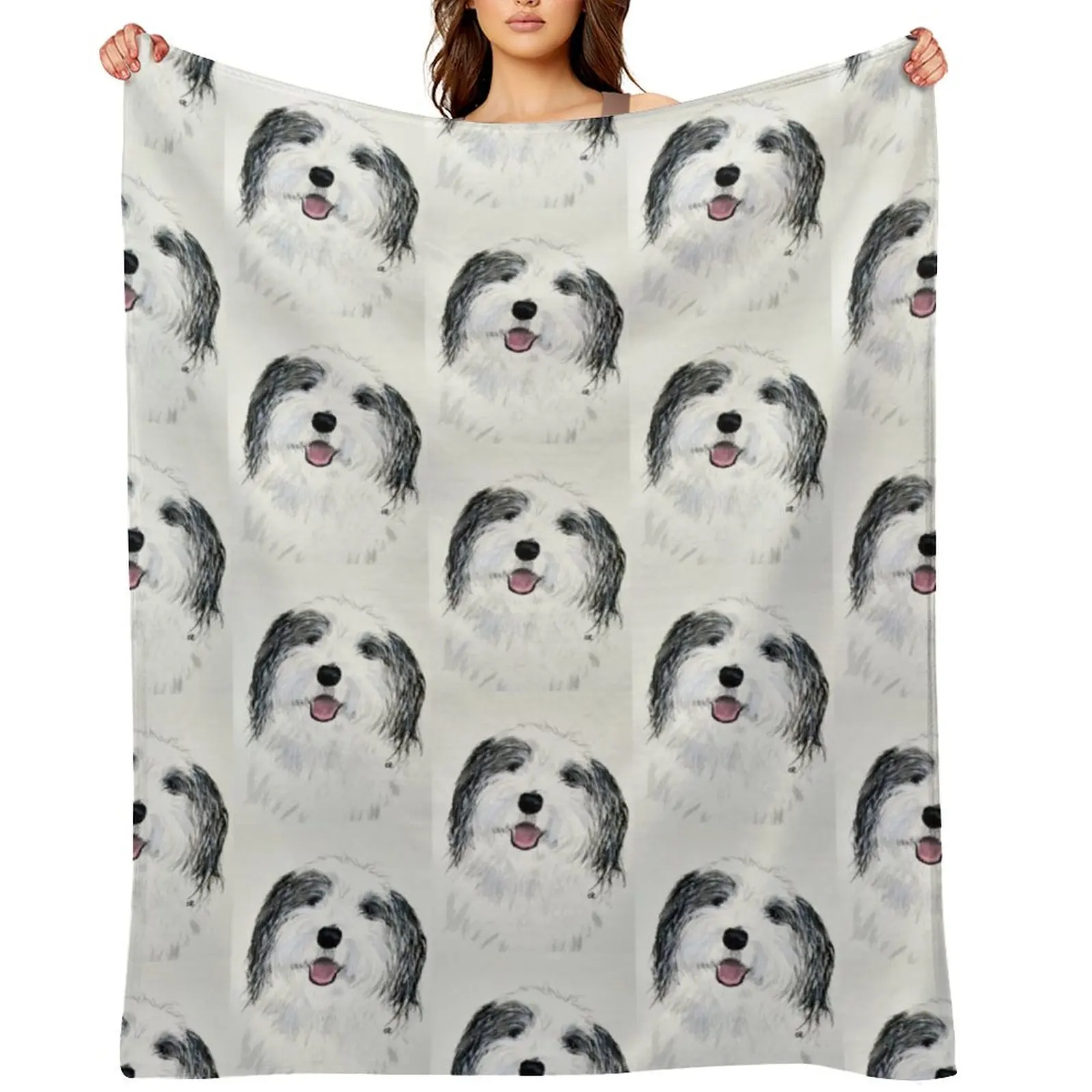 

Teddy Sheepadoodle Throw Blanket Luxury St heavy to sleep halloween Designers Blankets