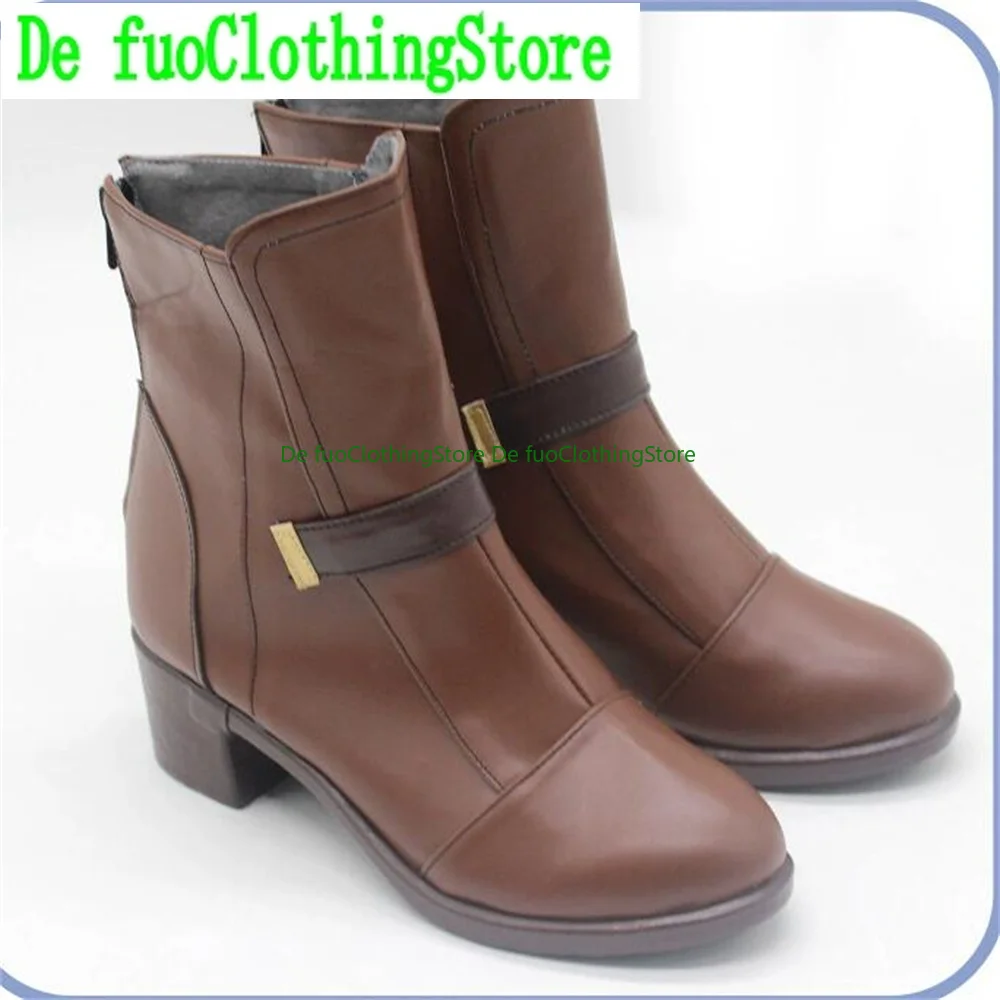 DefuoClothing Ash Eliza Cohen Arknights Cosplay zapatos botas juego Anime fiesta Halloween Navidad DefuoClothing tienda de zapatos