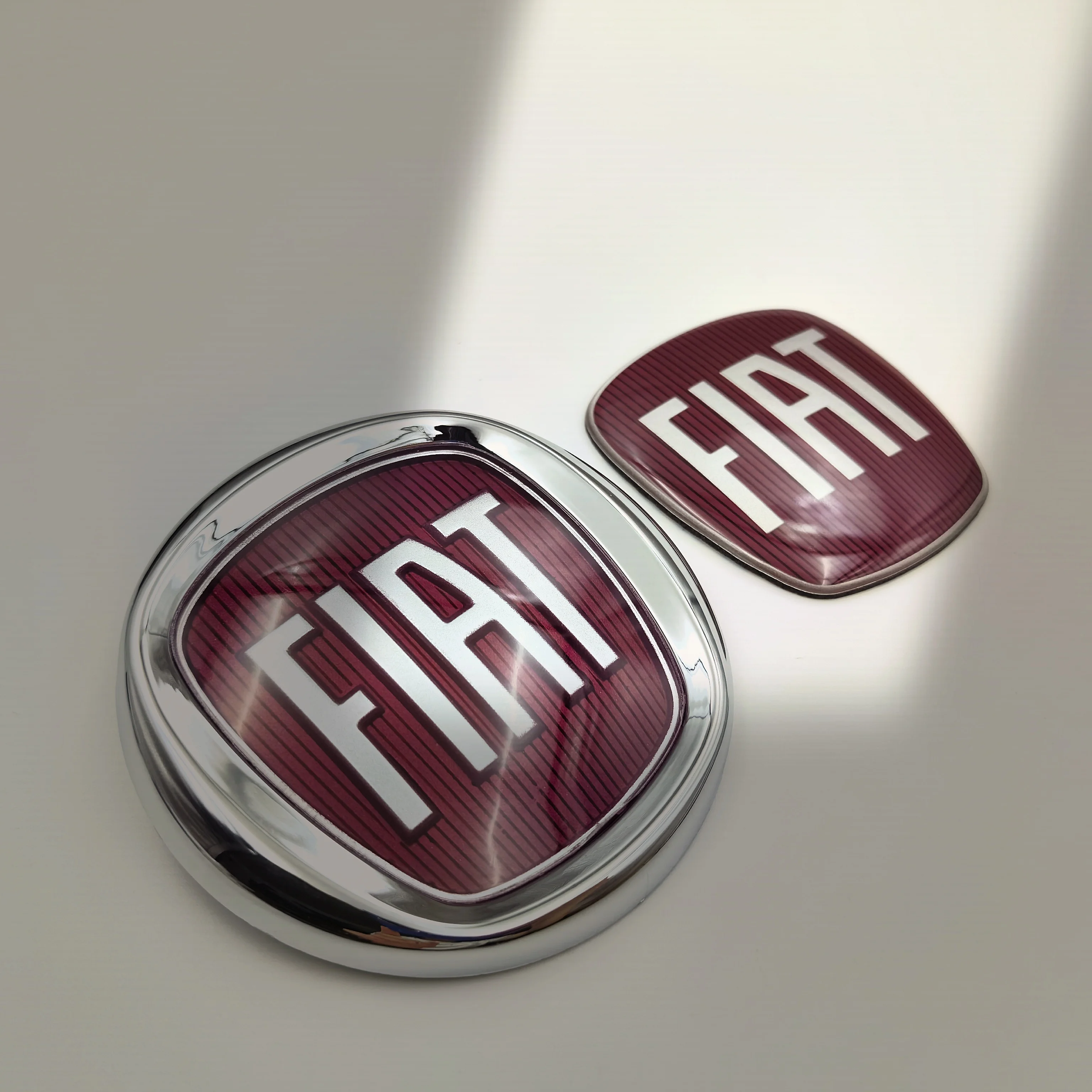 1 Piece 63mmX58mm logo fiat Car Front Grill Rear Bumper Tail Door Trunk Emblem Styling Accessories for FIAT 85mm 8.5cm Emblem