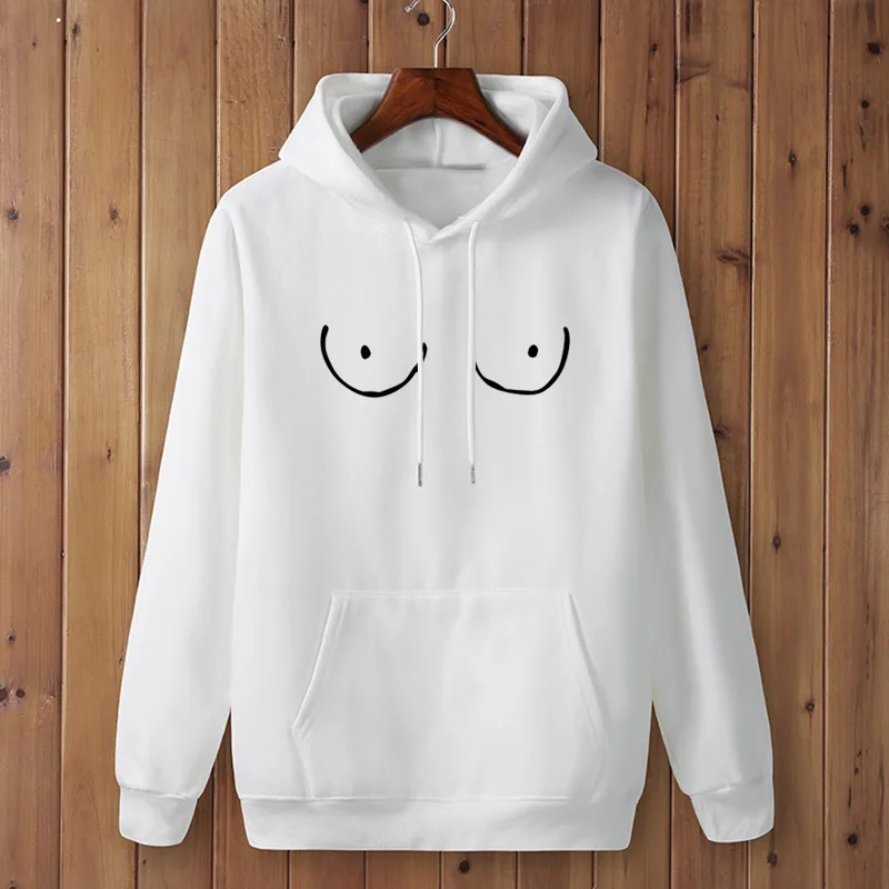 

TITTIES BOOBS BOOBIES print Men's Hoodies 2021 Spring Autumn Male Casual Hoodies Sweatshirts Men's Color Hoodies Tops