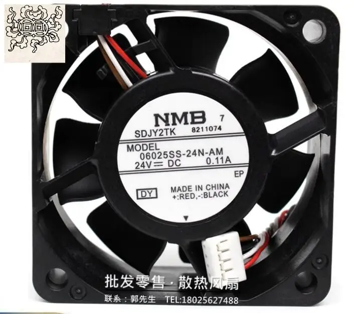 

Ltsf For NMB 06025SS-24N-AM DC 24V 0.11A 60x60x25mm 4-Wire Server Cooling Fan