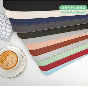 لوحة ماوس الألعاب البيضاء الكبيرة المحمولة للماء غير قابلة للانزلاق من جلد الغزال PU مكتب حصيرة لوحة مفاتيح الكمبيوتر أفضل 10 حصائر كرسي ألعاب مبيعا - No10