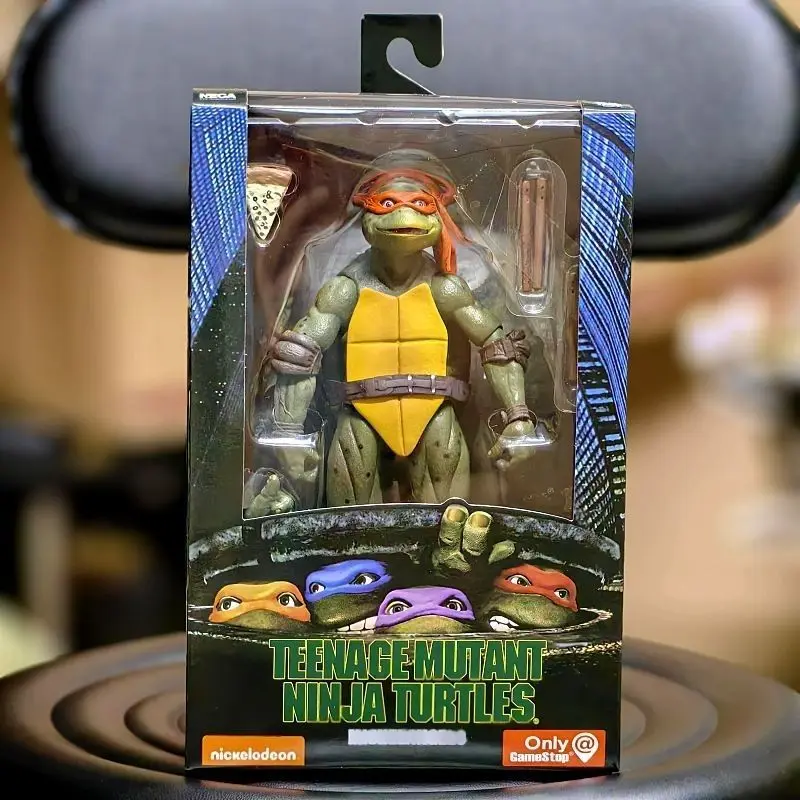 Neca Ninja Turtles 1990 نسخة الفيلم طبعة محدودة 7 بوصة Posable عمل الشكل تحصيل لعبة مجسمة هدية لشخص واحد