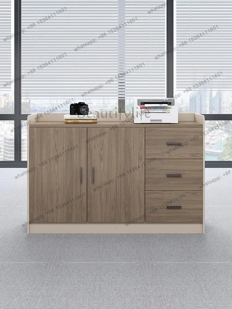 Office low cabinet, file storage, double door, three door storage, printer placement cabinet