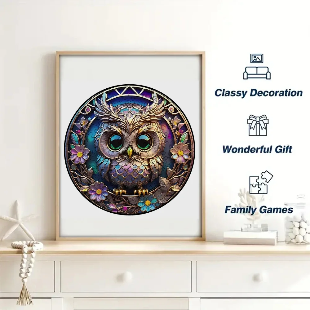 Owl Jigsaw Puzzle, Various Special-shaped Wooden Puzzles, Creative Gifts For Senior Players, Birthday Gifts For Boys And Girls